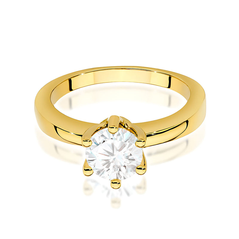 Inel Aur 9K cu Diamante de Laborator 1.00 ct, imaginea 2 din 8