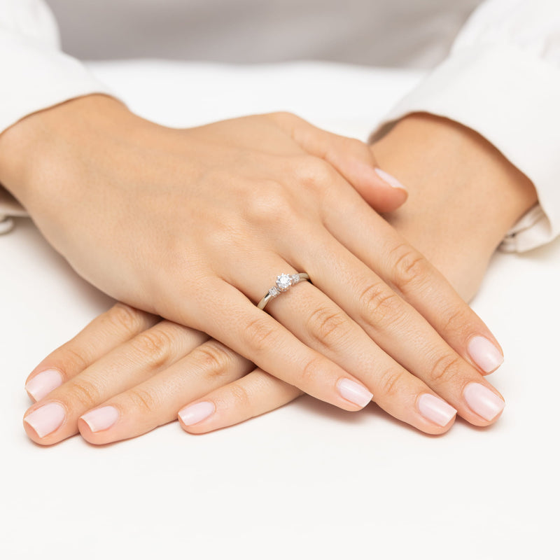 Inel Aur 9K cu Diamante Naturale 0.32 ct, imaginea 8 din 8
