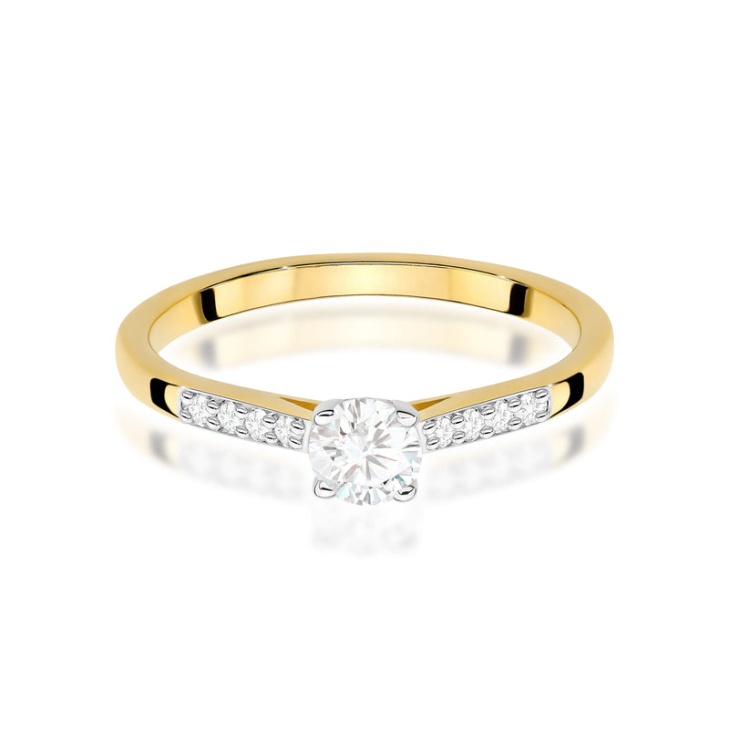 Inel Aur 9K cu Diamante Naturale 0.32 ct, imaginea 2 din 8