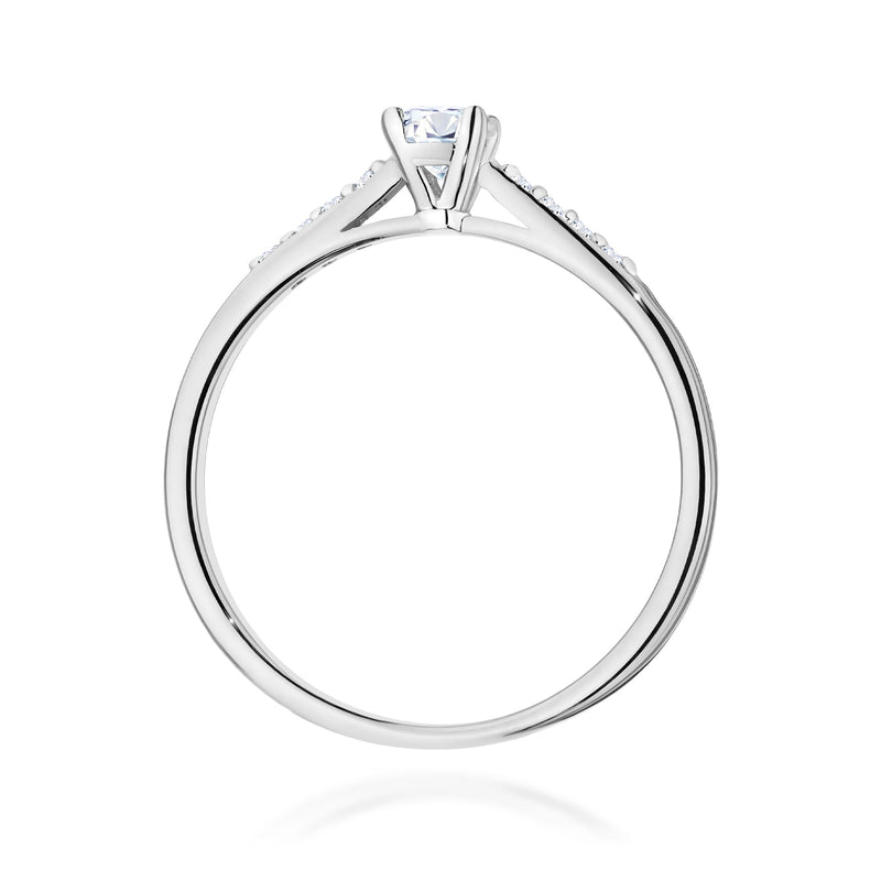 Inel Aur 9K cu Diamante Naturale 0.32 ct, imaginea 7 din 8