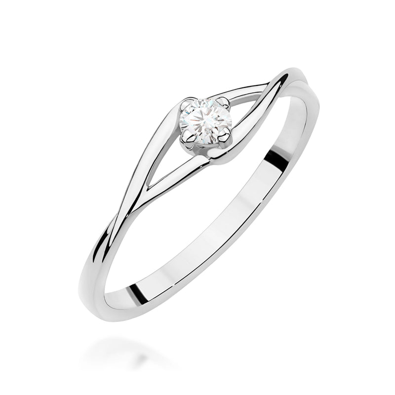 Inel Aur 9K cu Diamant Natural 0.10 ct, imaginea 5 din 8