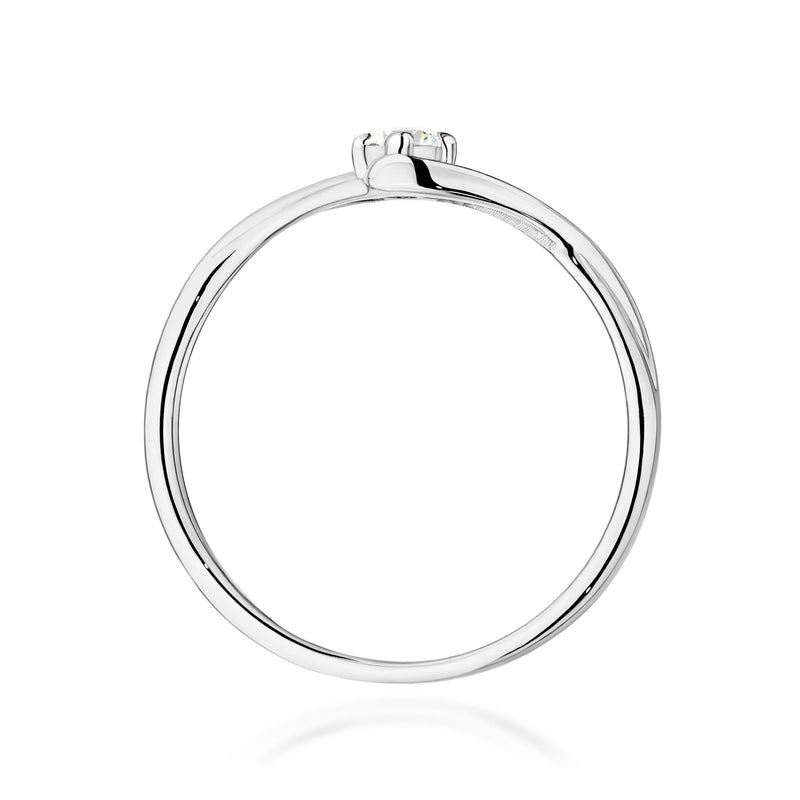 Inel Aur 9K cu Diamant Natural 0.10 ct, imaginea 7 din 8