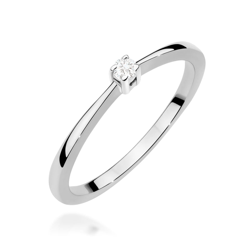 Inel Aur 9K cu Diamant Natural 0.05 ct, imaginea 5 din 8