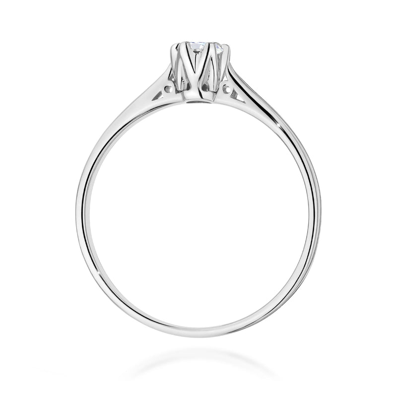 Inel Aur 9K cu Diamant Natural 0.18 ct, imaginea 7 din 8
