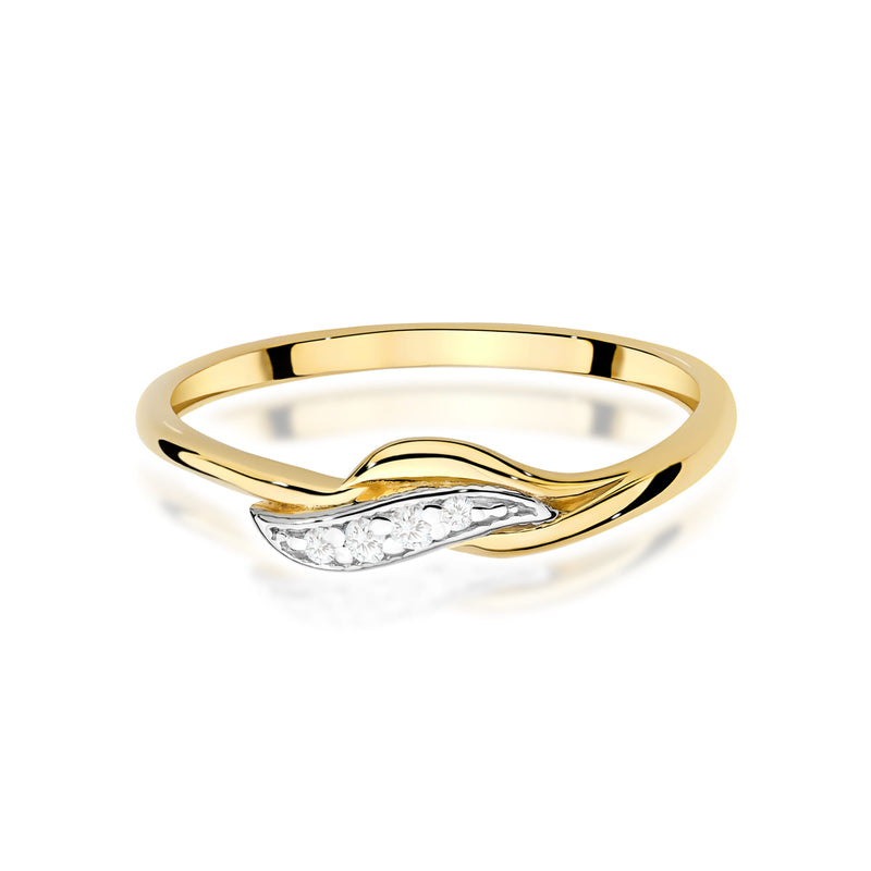 Inel Aur 9K cu Diamante Naturale 0.05 ct, imaginea 2 din 8