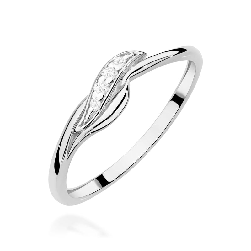 Inel Aur 9K cu Diamante Naturale 0.05 ct, imaginea 5 din 8
