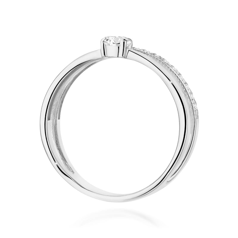 Inel Aur 9K cu Diamante Naturale 0.40 ct, imaginea 7 din 8
