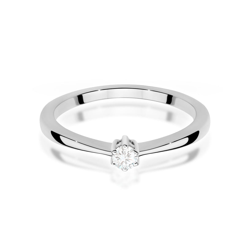 Inel Aur 9K cu Diamant Natural 0.10 ct, imaginea 6 din 8