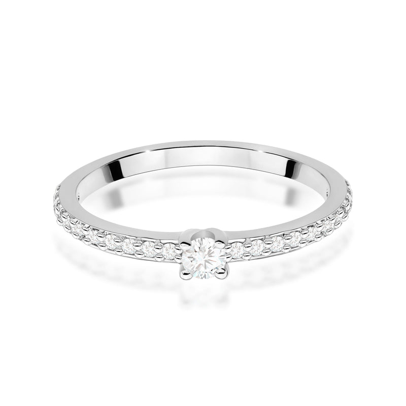 Inel Aur 9K cu Diamante Naturale 0.19 ct, imaginea 6 din 8