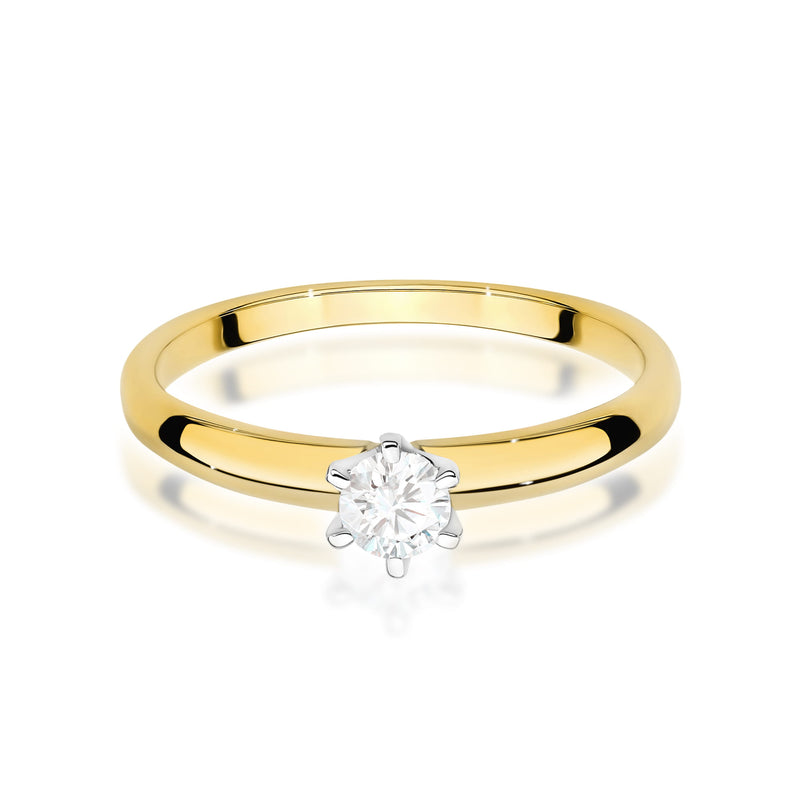 Inel Aur 9K cu Diamant Natural 0.25 ct, imaginea 2 din 8