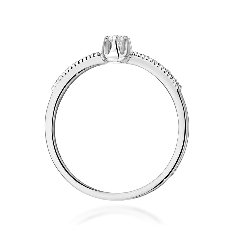 Inel Aur 9K cu Diamante Naturale 0.17 ct, imaginea 7 din 8