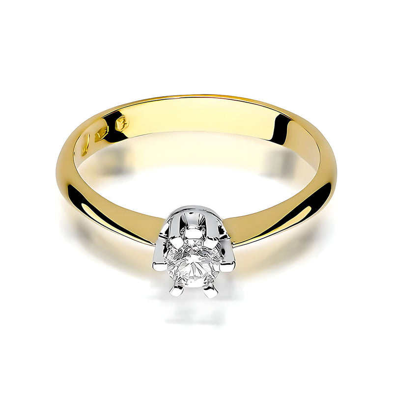 Inel Aur 9K cu Diamant de Laborator 0.25 ct, imaginea 2 din 8