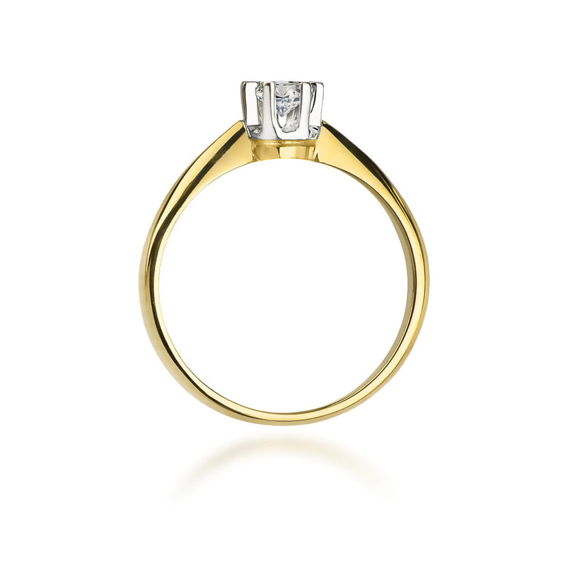 Inel Aur 9K cu Diamant de Laborator 0.25 ct, imaginea 3 din 8