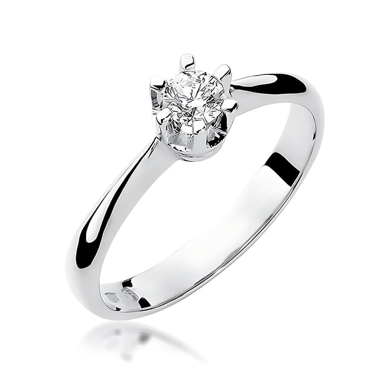 Inel Aur 9K cu Diamant de Laborator 0.25 ct, imaginea 5 din 8