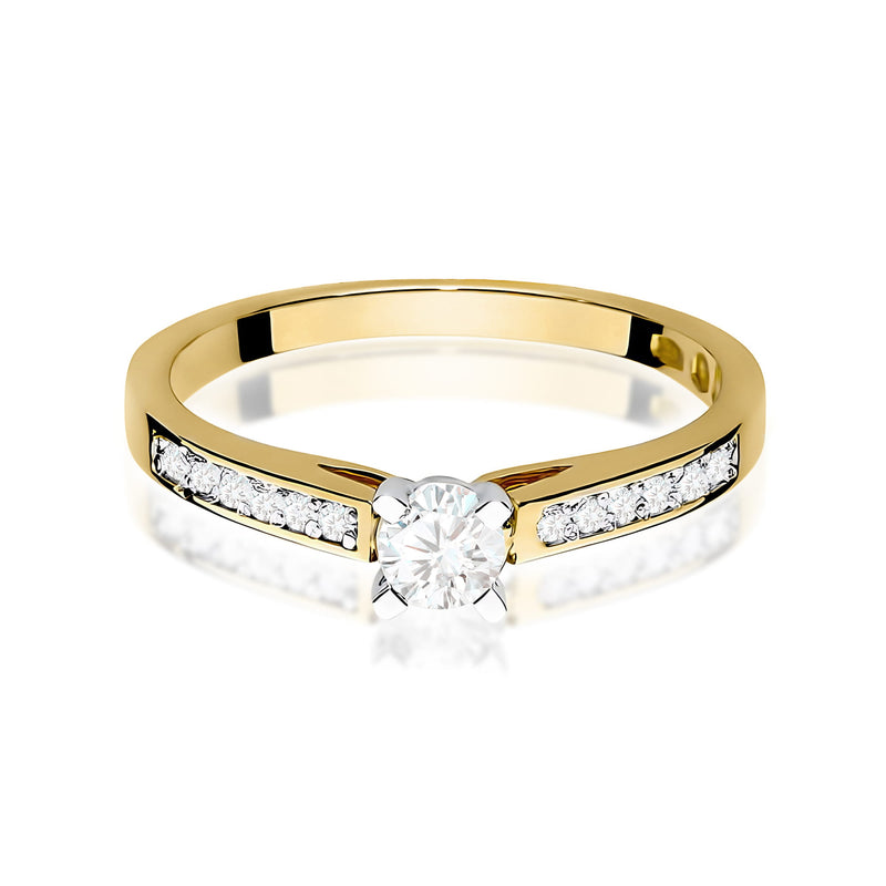 Inel Aur 9K cu Diamante de Laborator 0.36 ct, imaginea 2 din 8