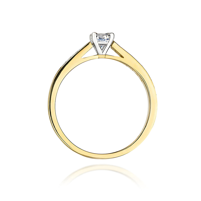 Inel Aur 9K cu Diamante de Laborator 0.36 ct, imaginea 3 din 8