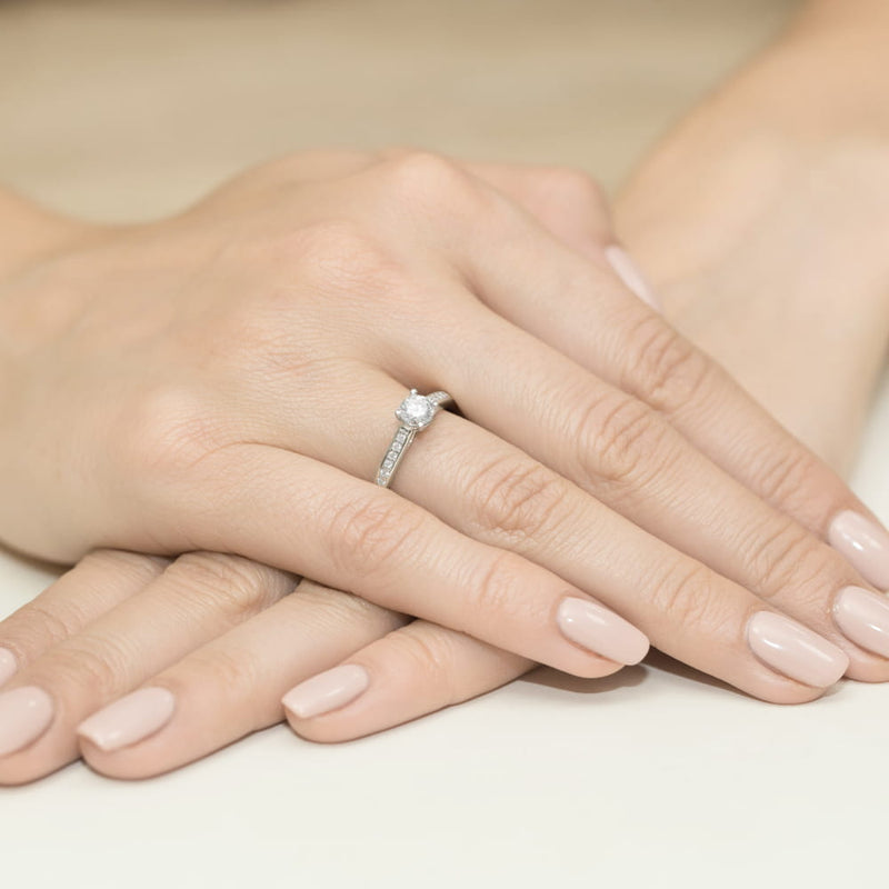 Inel Aur 9K cu Diamante de Laborator 0.36 ct, imaginea 8 din 8