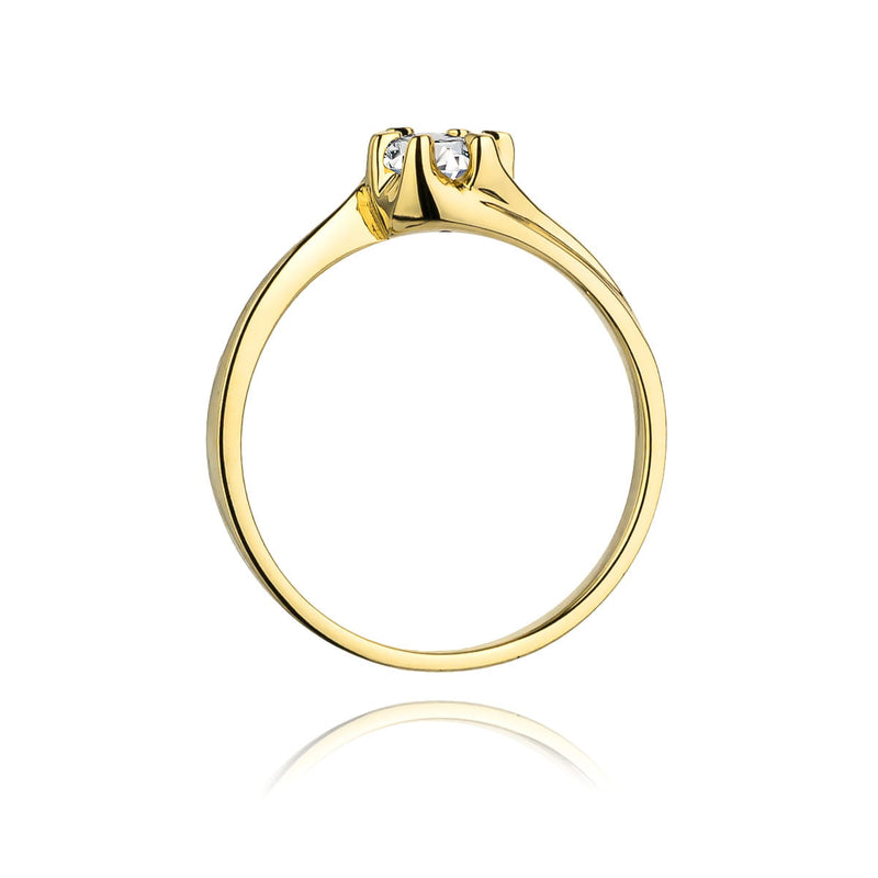 Inel Aur 9K cu Diamant de Laborator 0.30 ct, imaginea 3 din 8