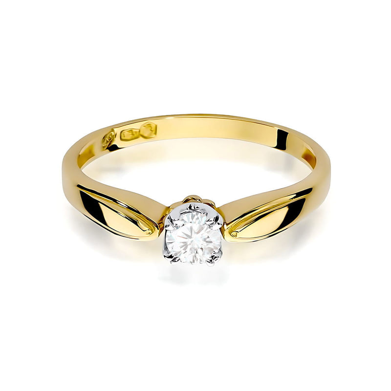 Inel Aur 9K cu Diamant de Laborator 0.25 ct, imaginea 2 din 8