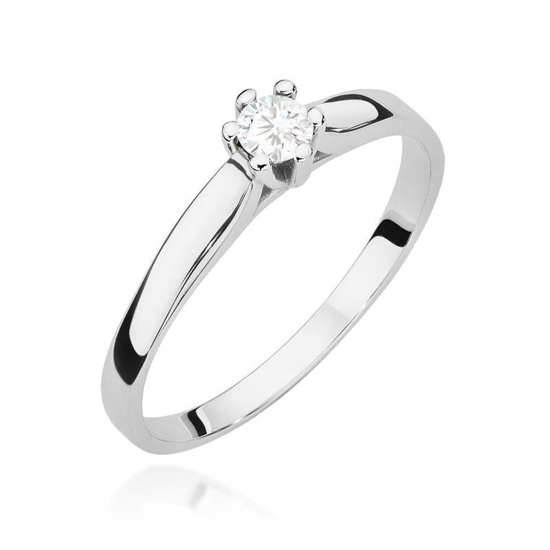 Inel Aur 9K cu Diamant de Laborator 0.15 ct, imaginea 5 din 8