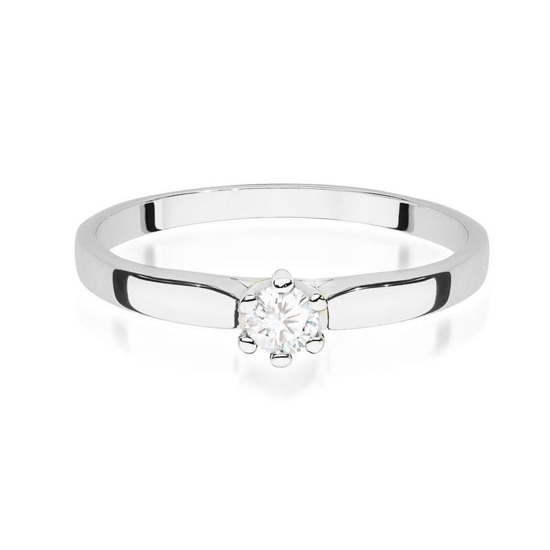 Inel Aur 9K cu Diamant de Laborator 0.15 ct, imaginea 6 din 8