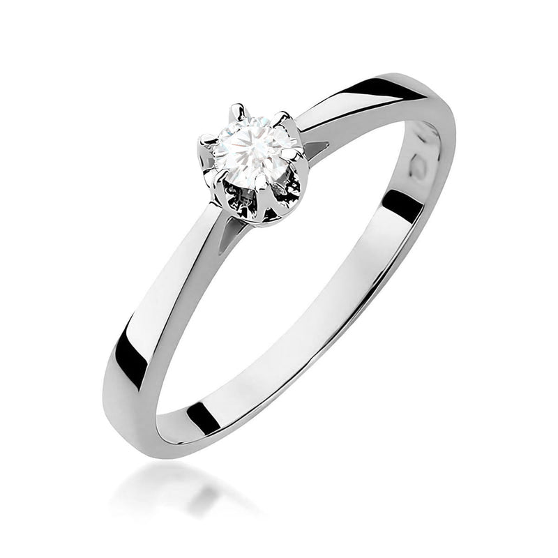 Inel Aur 9K cu Diamant de Laborator 0.09 ct, imaginea 5 din 8