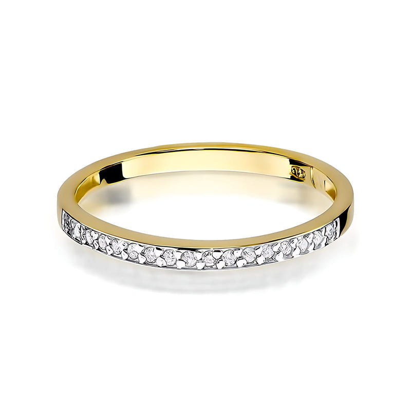Inel Aur 9K cu Diamante de Laborator 0.09 ct, imaginea 2 din 8