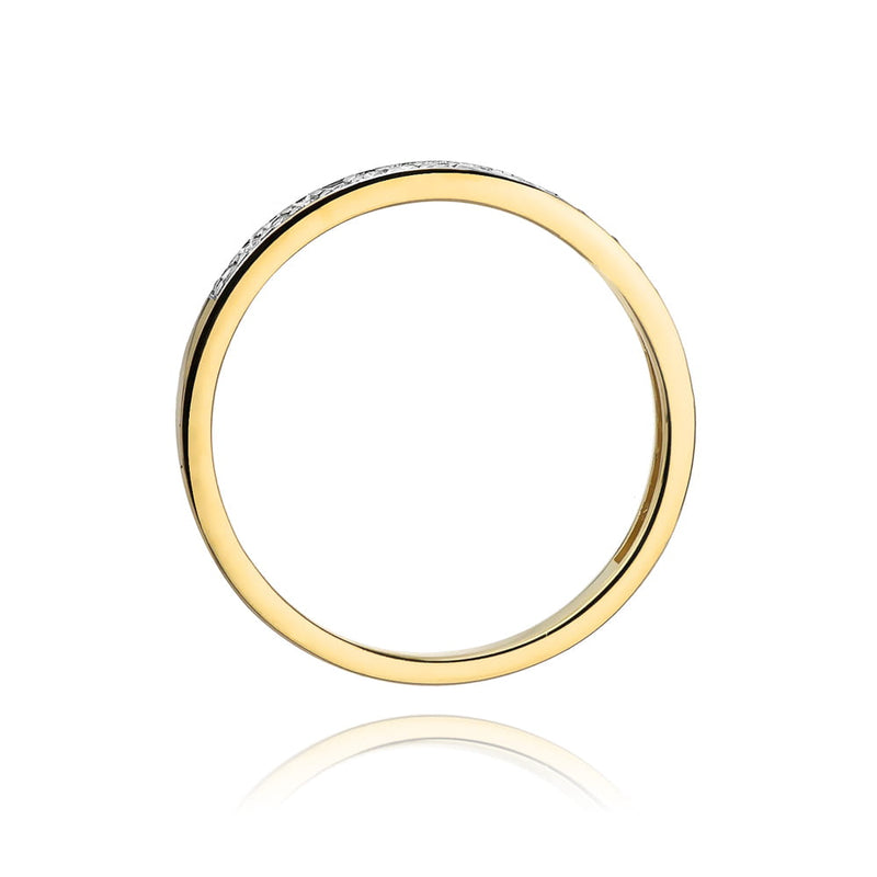 Inel Aur 9K cu Diamante de Laborator 0.09 ct, imaginea 3 din 8