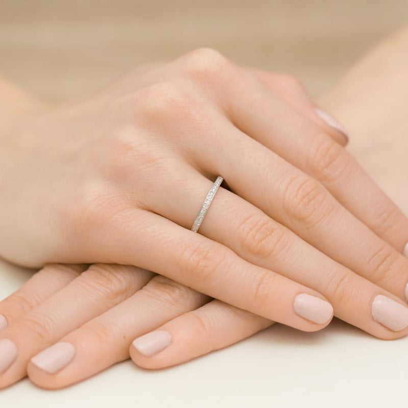 Inel Aur 9K cu Diamante de Laborator 0.09 ct, imaginea 8 din 8