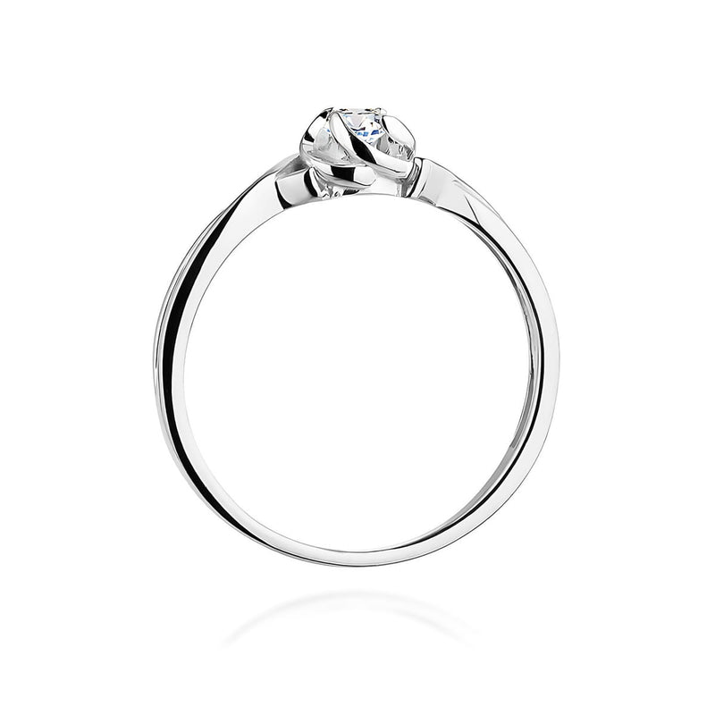 Inel Aur 9K cu Diamant de Laborator 0.10 ct, imaginea 7 din 8