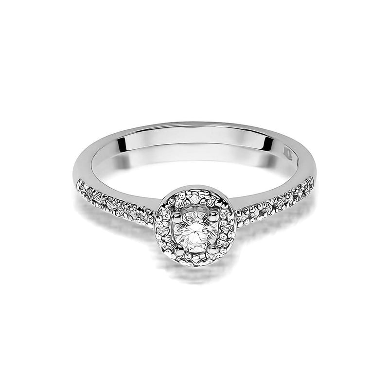 Inel Aur 9K cu Diamante de Laborator 0.28 ct, imaginea 6 din 8
