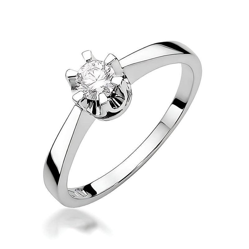 Inel Aur 9K cu Diamant de Laborator 0.25 ct, imaginea 5 din 8