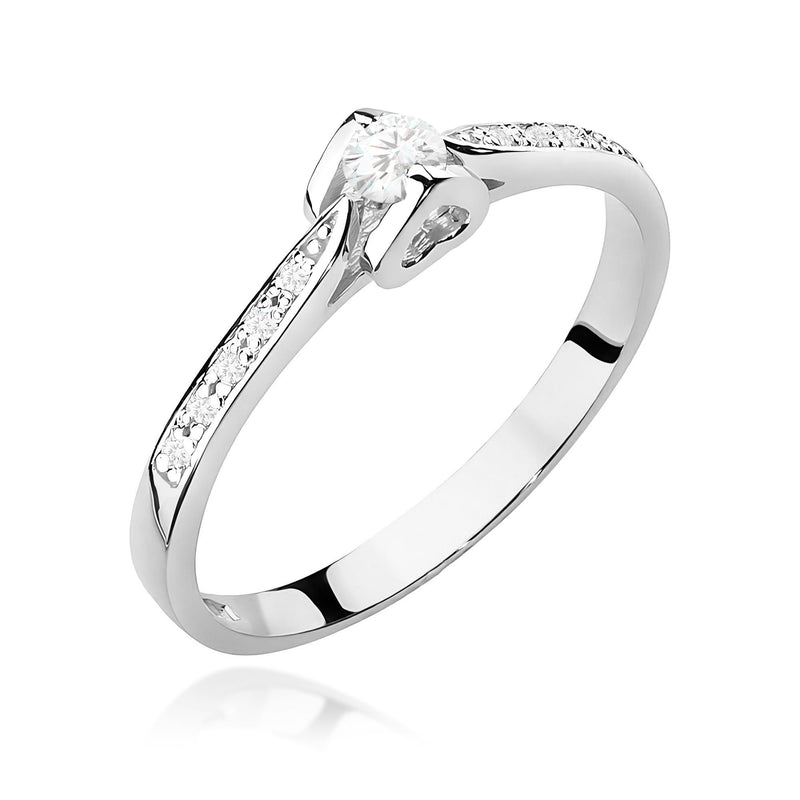 Inel Aur 9K cu Diamante de Laborator 0.15 ct, imaginea 5 din 8