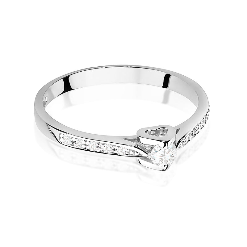 Inel Aur 9K cu Diamante de Laborator 0.15 ct, imaginea 6 din 8