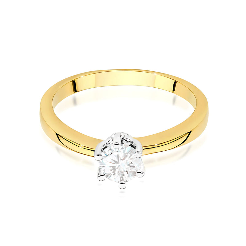 Inel Aur 9K cu Diamant de Laborator 0.40 ct, imaginea 2 din 8