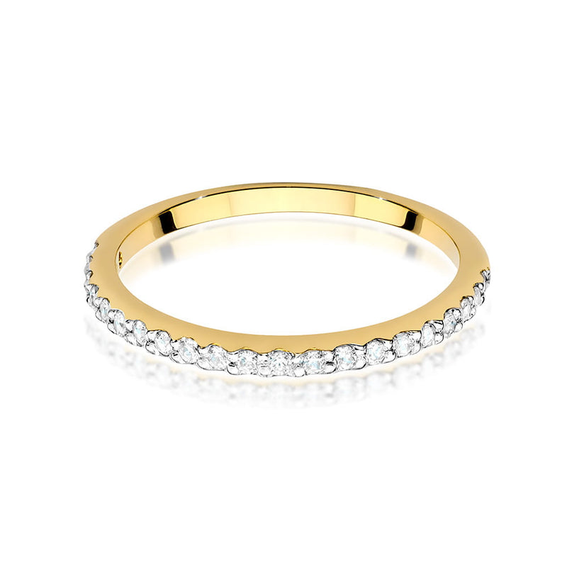 Inel Aur 9K cu Diamante de Laborator 0.18 ct, imaginea 2 din 8