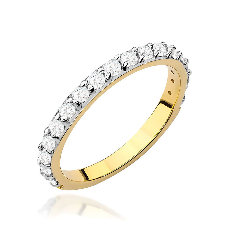 Inel Aur 9K cu Diamante de Laborator 0.34 ct — Aur galben