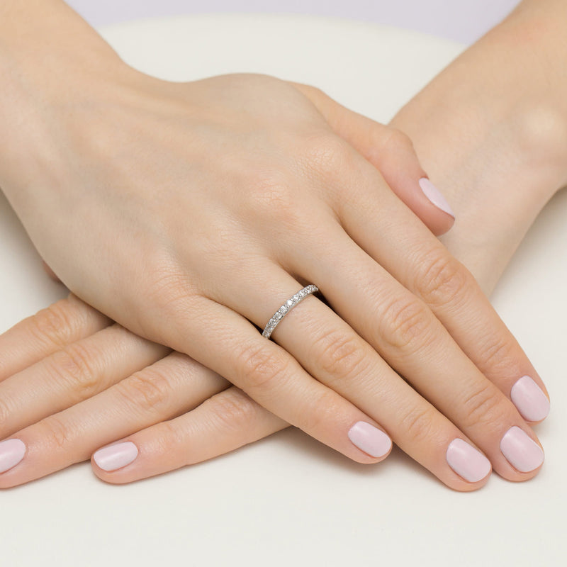 Inel Aur 9K cu Diamante de Laborator 0.34 ct, imaginea 8 din 8