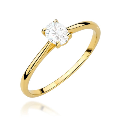 Inel Aur 9K cu Diamant de Laborator 0.30 ct