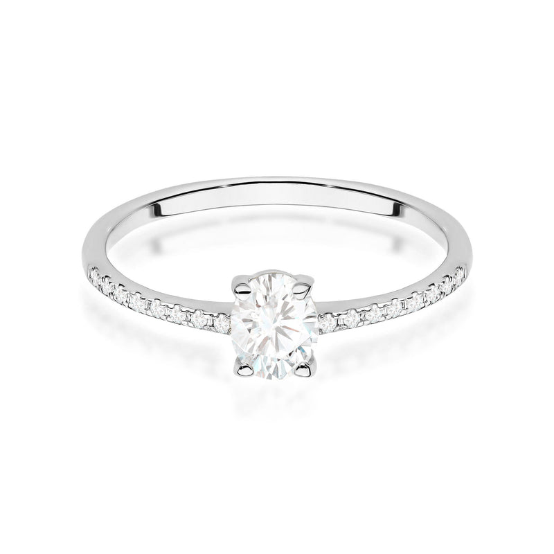 Inel Aur 9K cu Diamante de Laborator 0.38 ct, imaginea 6 din 8