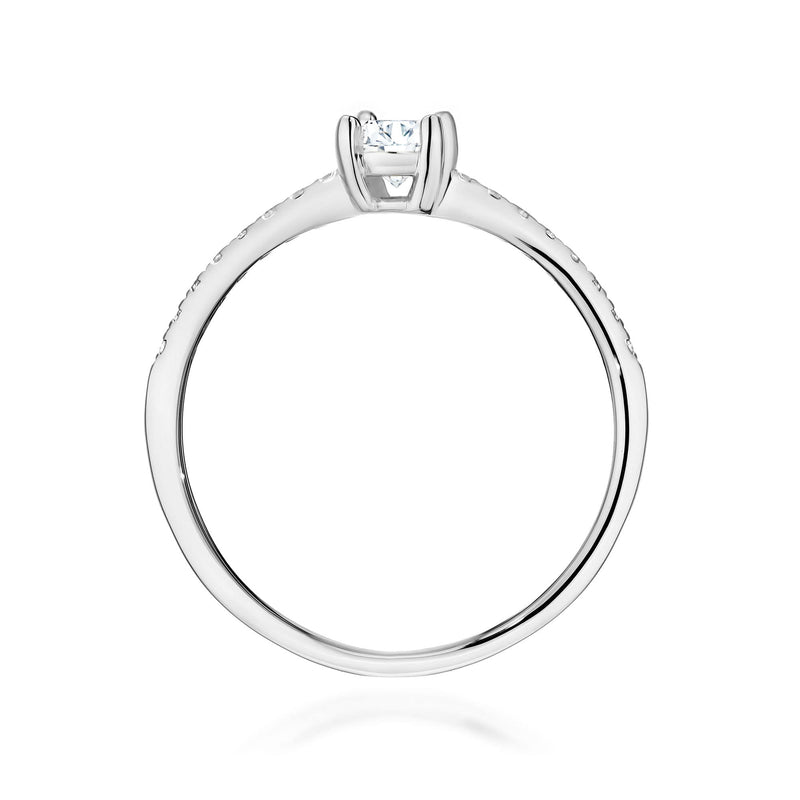 Inel Aur 9K cu Diamante de Laborator 0.38 ct, imaginea 7 din 8