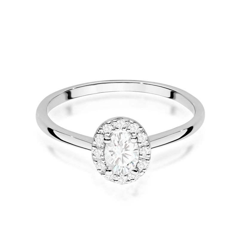 Inel Aur 9K cu Diamante de Laborator 0.40 ct, imaginea 6 din 8