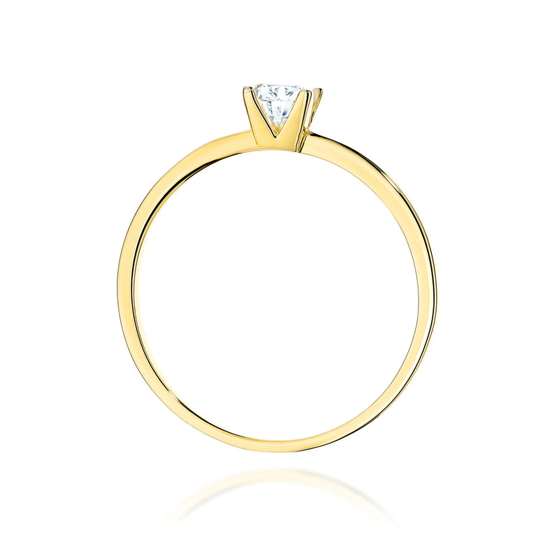 Inel Aur 9K cu Diamant de Laborator 0.30 ct, imaginea 3 din 8