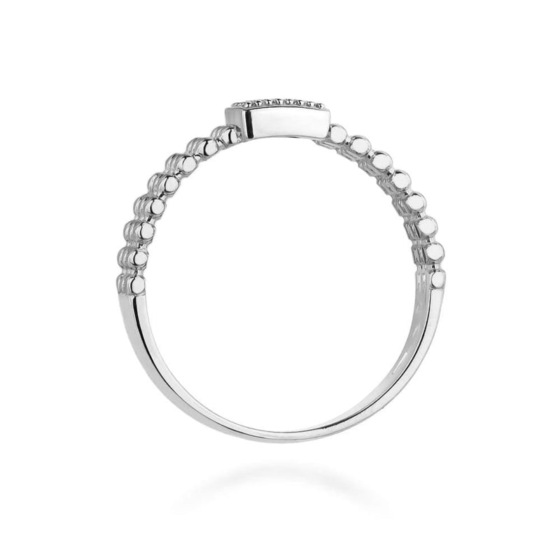 Inel Aur 9K cu Diamante Naturale Negre 0.08 ct, imaginea 7 din 8