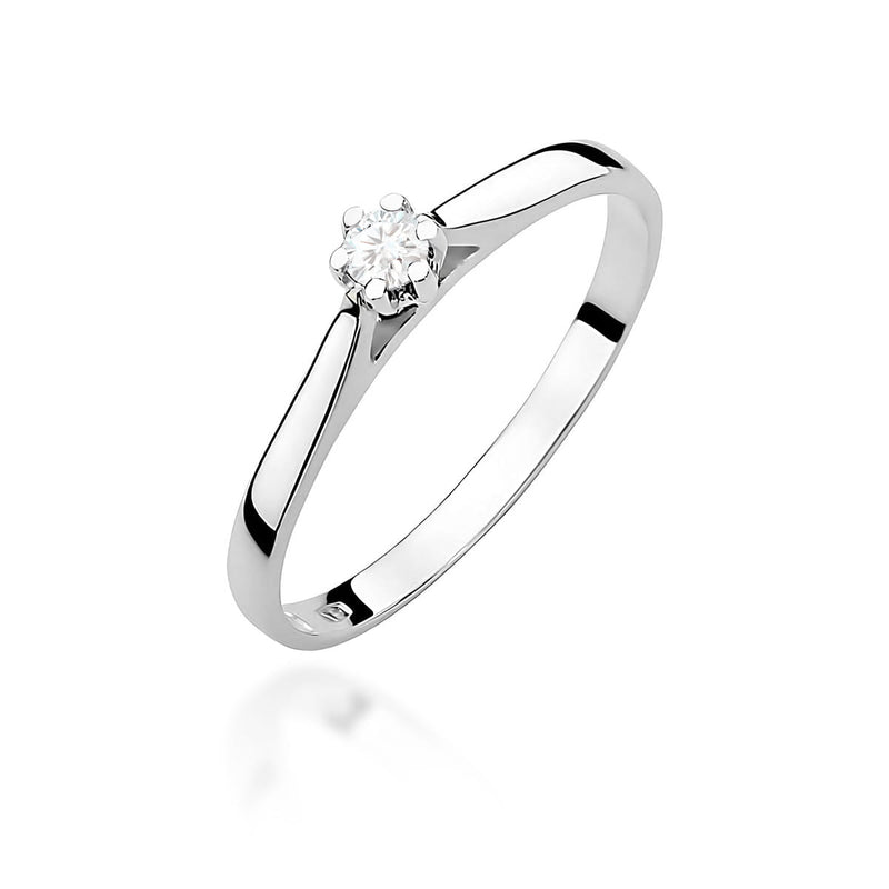 Inel Aur 9K cu Diamant de Laborator 0.10 ct, imaginea 5 din 8