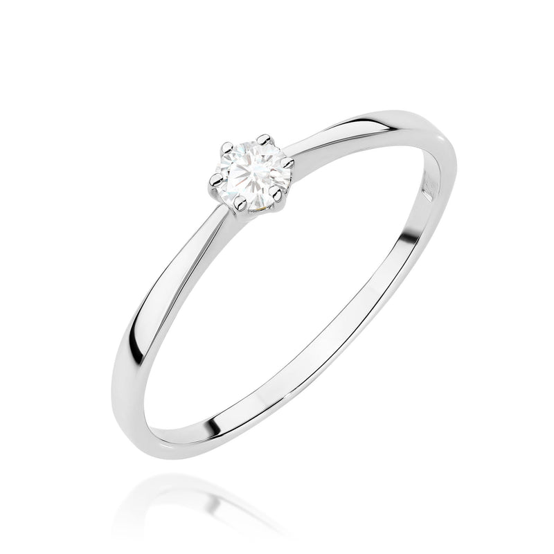 Inel Aur 9K cu Diamant de Laborator 0.10 ct, imaginea 5 din 8