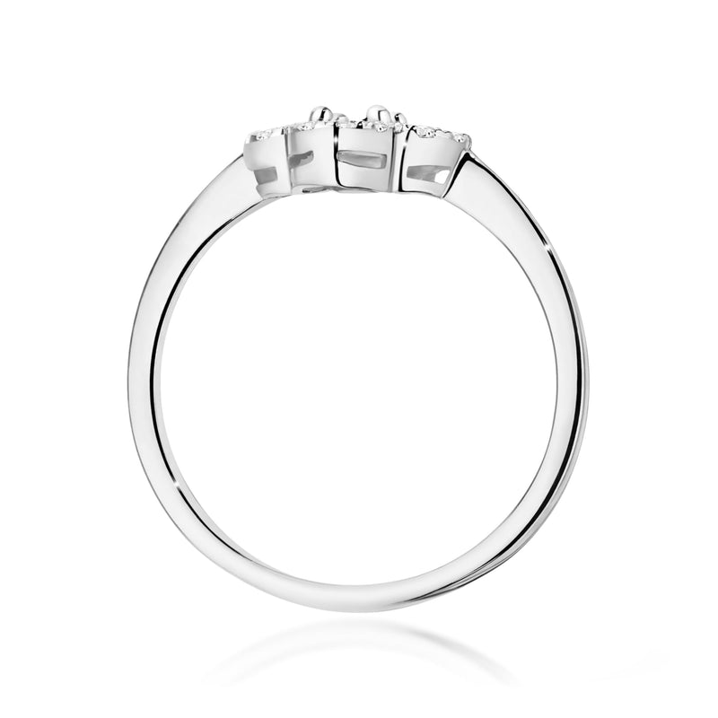 Inel Aur 9K cu Diamante Naturale 0.13 ct, imaginea 7 din 8