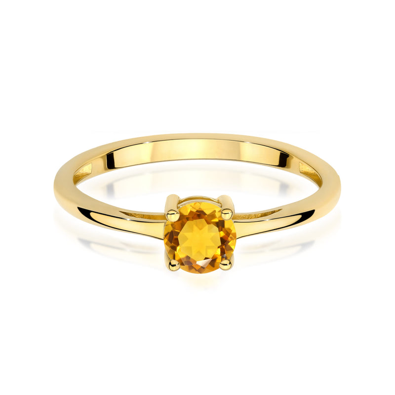 Inel Aur 9K cu Citrin 0.50 ct, imaginea 2 din 8