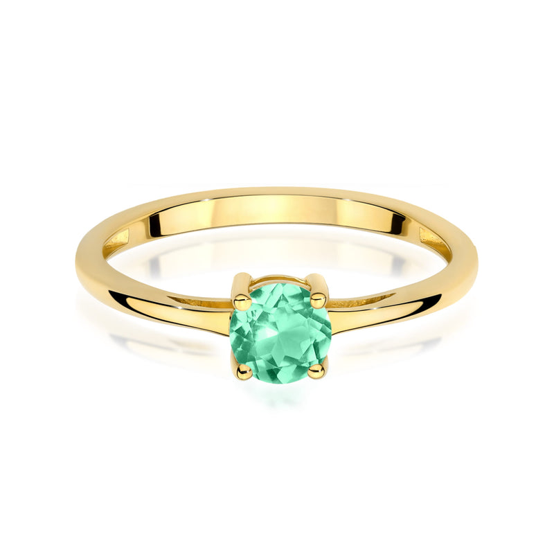 Inel Aur 9K cu Smarald 0.50 ct, imaginea 2 din 8