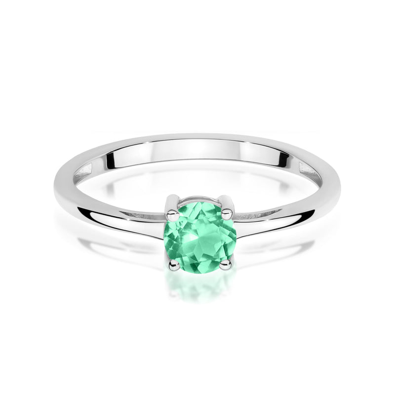 Inel Aur 9K cu Smarald 0.50 ct, imaginea 6 din 8